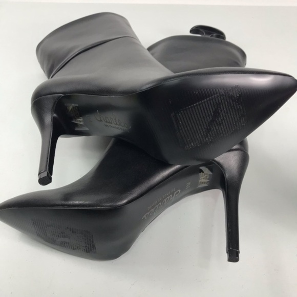 Charles David Black Pointed Toe Mid-calf Boots 9M - Picture 4 of 8